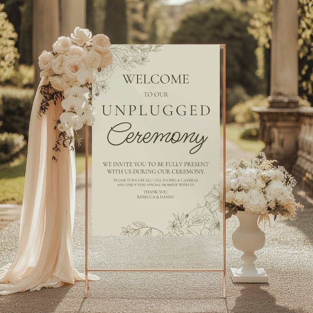 Affiche Panneau de signalisation pour cérémonie de mariage (Créateur téléchargé)