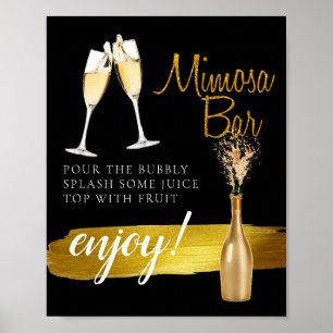 Affiche Panneau de signalisation pour un bar à Mimosa lors
