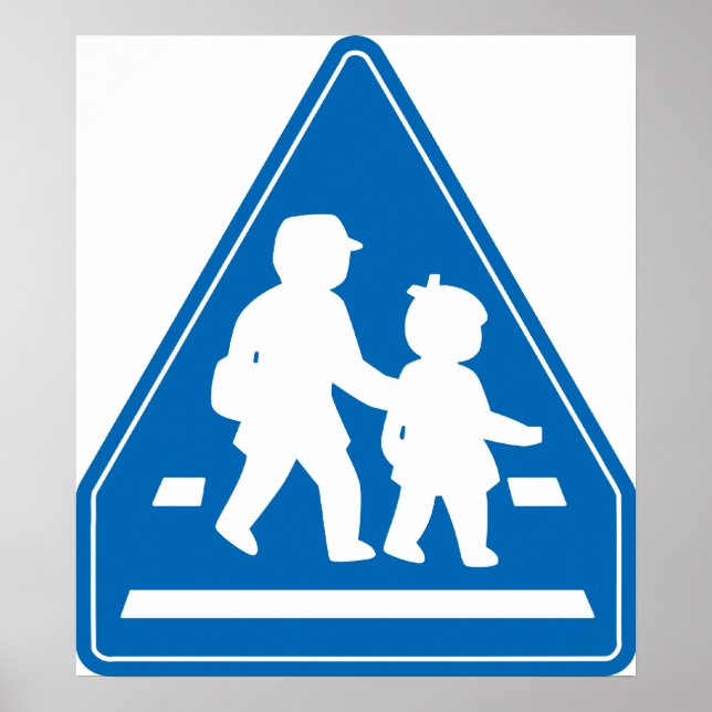 Affiche Panneau de signalisation scolaire >> Japonais (Devant)