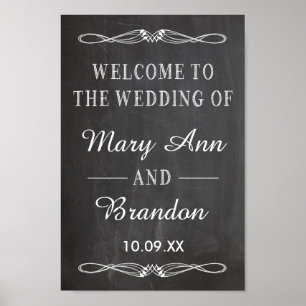Affiche Panneau de signalisation verticale Mariage d'accue
