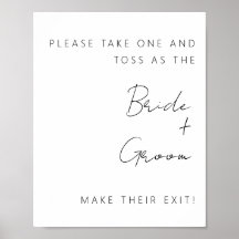 Panneau de sortie Confetti minimaliste