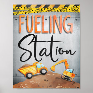 Affiche Panneau de station d'alimentation   Décor de la pa