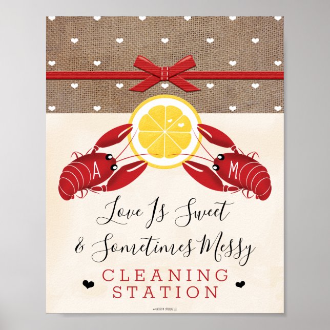 Affiche Panneau de station de nettoyage pour bouillon d'éc (Devant)