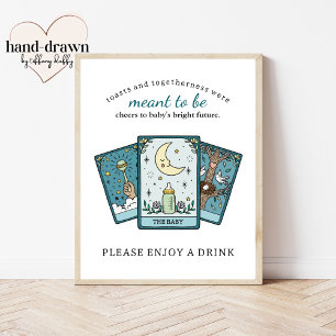 Affiche Panneau de table Baby shower Tarot Frameable Boiss