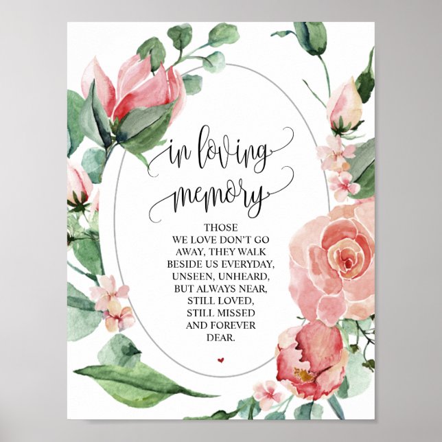 Affiche Panneau de table commémoratif de mariage de printe (Devant)