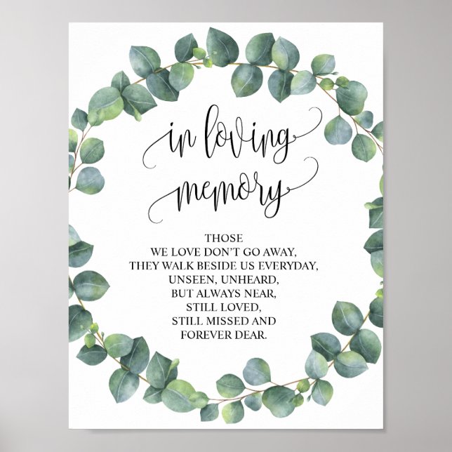 Affiche Panneau de table commémoratif de mariage v13 en so (Devant)