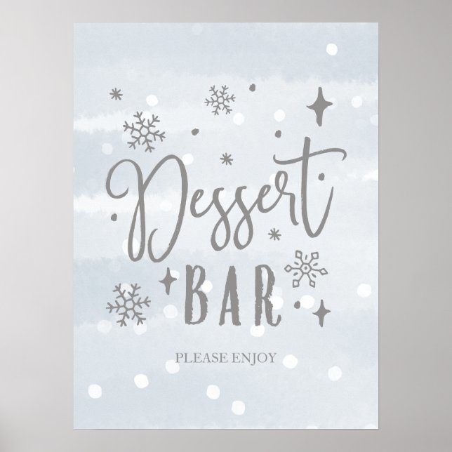 Affiche Panneau de table de desserts pour Baby Shower d'hi (Devant)