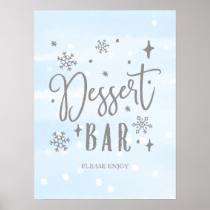 Affiche Panneau de table de desserts pour Baby Shower d'hi