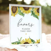 Panneau de table de faveur de tournesol rustique E