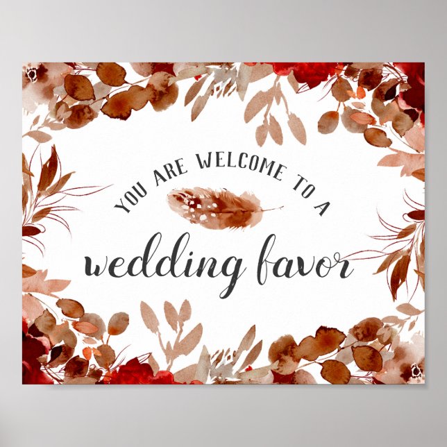 Affiche Panneau de table de mariage avec bordure complète  (Devant)