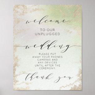 Affiche Panneau de table de mariage débranché Ombre Spring