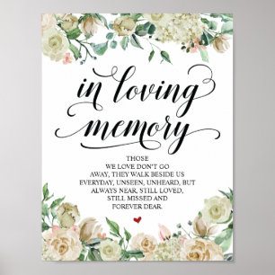Affiche Panneau de table de mariage élégant et neutre pour