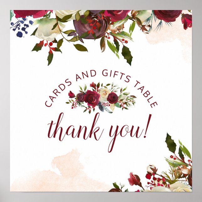 Affiche Panneau de table de mariage Mistletoe Manor Cartes (Devant)