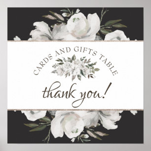 Affiche Panneau de table de mariage Vintage Cherish Cartes