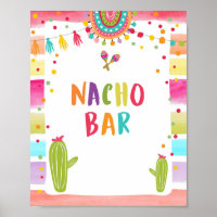 Panneau de table de nourriture mexicaine Nacho Bar