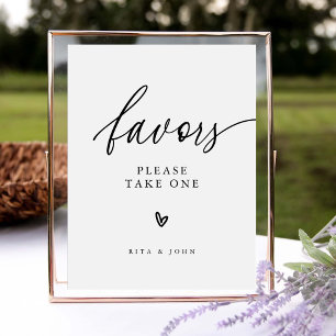 Affiche Panneau de table minimaliste moderne Favoriser le