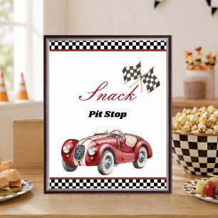 Affiche Panneau de table pour 1er anniversaire Snack Pit S