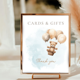 Affiche Panneau de table pour Baby Shower 'On attend bébé