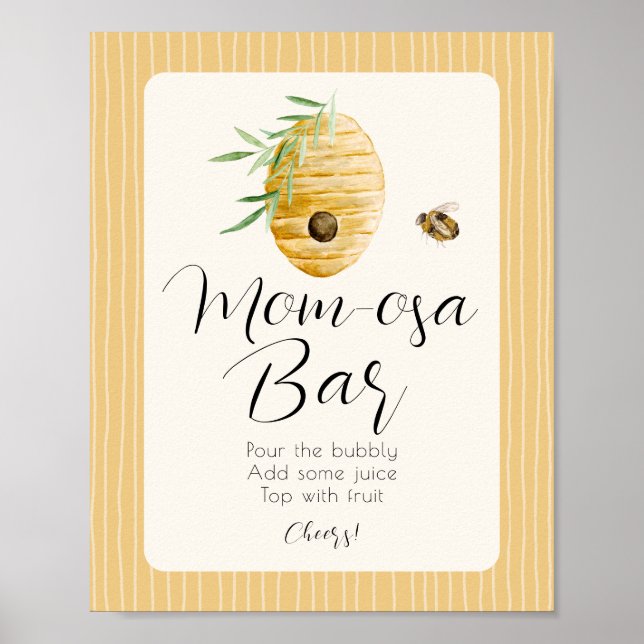 Affiche Panneau de table pour Baby Shower sur le thème de  (Devant)
