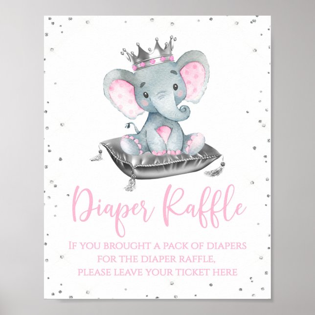 Affiche Panneau de table pour jeu de diaper pour Baby Show (Devant)