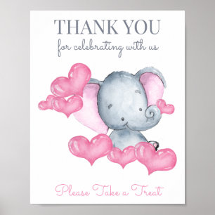 Affiche Panneau de table pour la fête de naissance de bébé