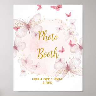 Affiche Panneau de table pour photobooth d'anniversaire ro