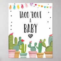 Panneau de table Taco Bout A Baby Cactus Fiesta