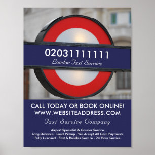 Affiche Panneau de Taxi de London City