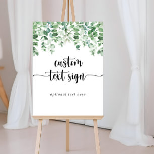 Affiche Panneau de texte personnalisé calligraphie minimal