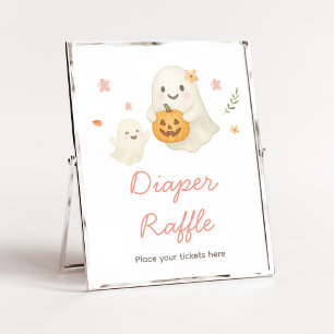 Affiche Panneau de tirage au sort de couche Halloween Pink