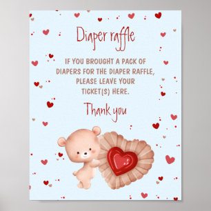 Affiche Panneau de tirage au sort de couche pour Baby Show