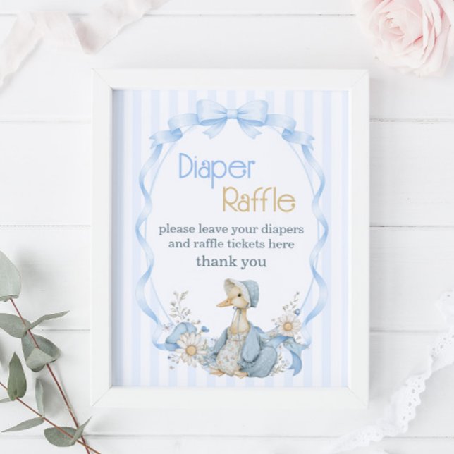 Affiche Panneau de tirage au sort de couche pour fille ble (Créateur téléchargé)