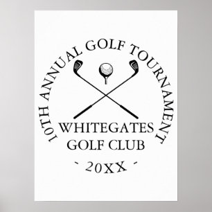 Affiche Panneau de tournoi de golf personnalisé