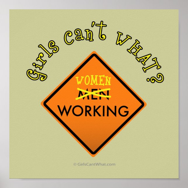 Affiche Panneau de travail Femmes (Devant)