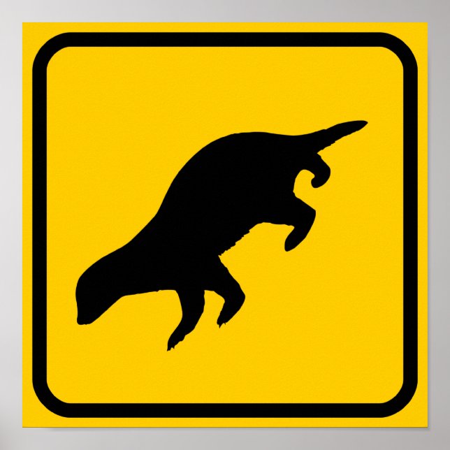 Affiche Panneau de traversée de ratel (Devant)