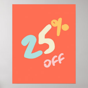 Affiche Panneau de vente de boutique, Signalisation de mag
