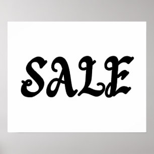 Affiche Panneau de vente, Enseigne de boutique, Vente au d