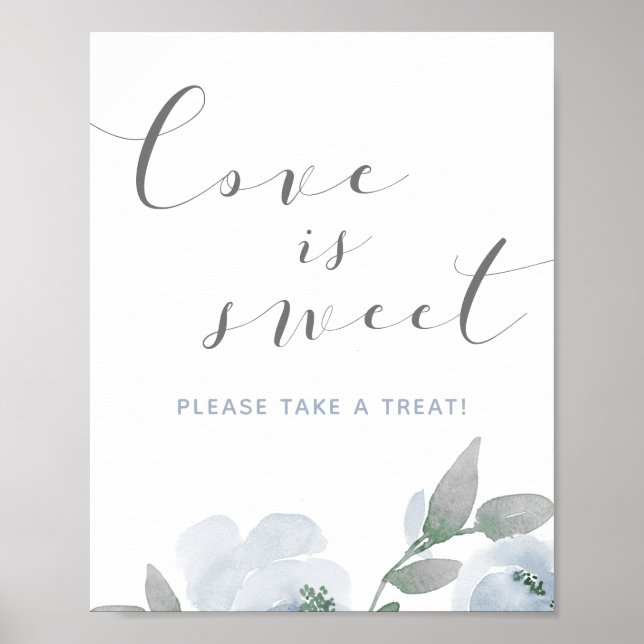 Affiche Panneau d'eau douce bleu poussiéreux de mariage L' (Devant)