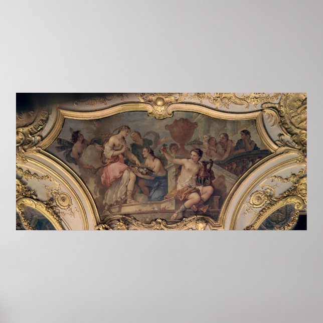 Affiche Panneau décoratif du salon ovale (Devant)