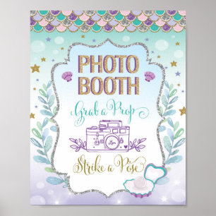 Affiche Panneau décoratif pour cabine de selfie de sirène