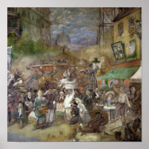 Affiche Panneau décoratif représentant Paris