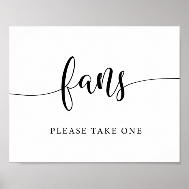 Affiche Panneau d'éventails de mariage rustique, veuillez  (Devant)