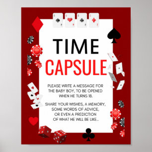 Affiche Panneau du jeu Ace Casino Baby shower