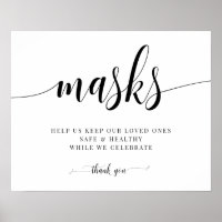 Panneau du Mariage de sécurité des masques