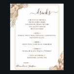 Affiche Panneau du menu Floral Mariage Boissons<br><div class="desc">Ajoutez vos propres informations d'évènement et pour plus de personnalisation,  cliquez sur le lien "cliquer pour customiser plus loin". ~ Vérifier la collection pour les jeux,  les invitations,  les signes et plus ~</div>