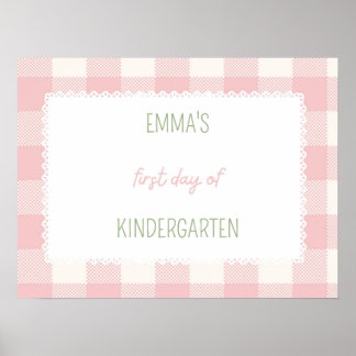 Affiche panneau du premier jour de l'école