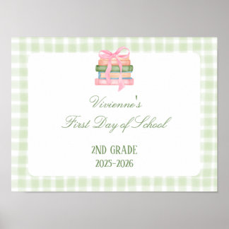 Affiche Panneau du premier jour de l'école