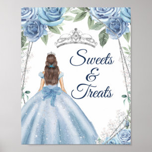 Affiche Panneau Dusty Blue Robes Quinceañera Sweet Traitem