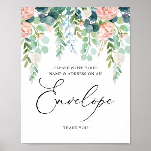 Affiche Panneau Enveloppe du Baby shower d'adresses de jar