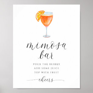 Affiche Panneau Fête des mariées de la barre Mimosa Aquare